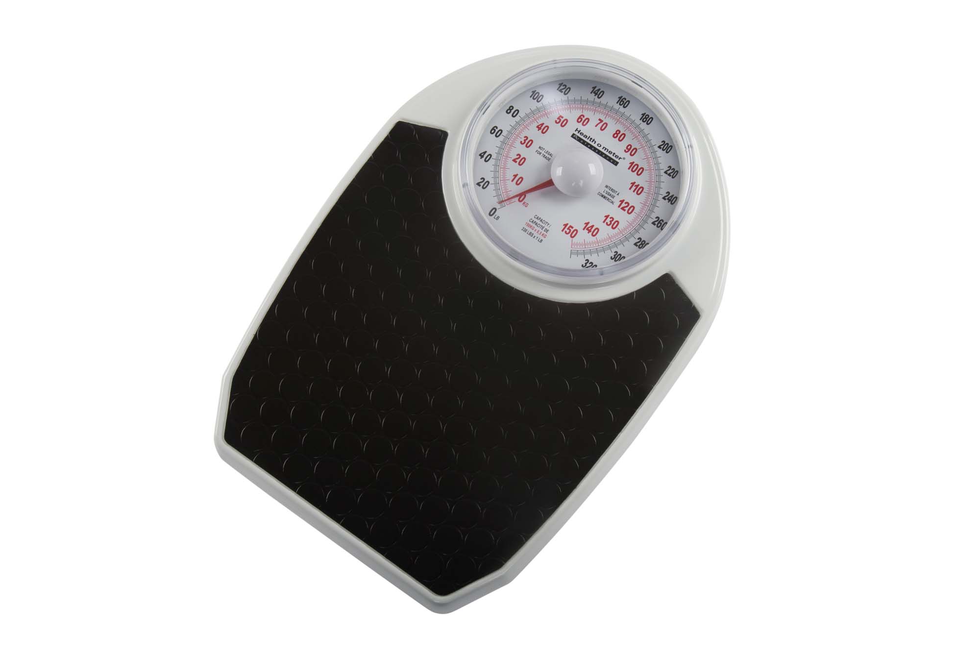 Health O Meter Antimicrobial Dial Bathroom Scale, Black