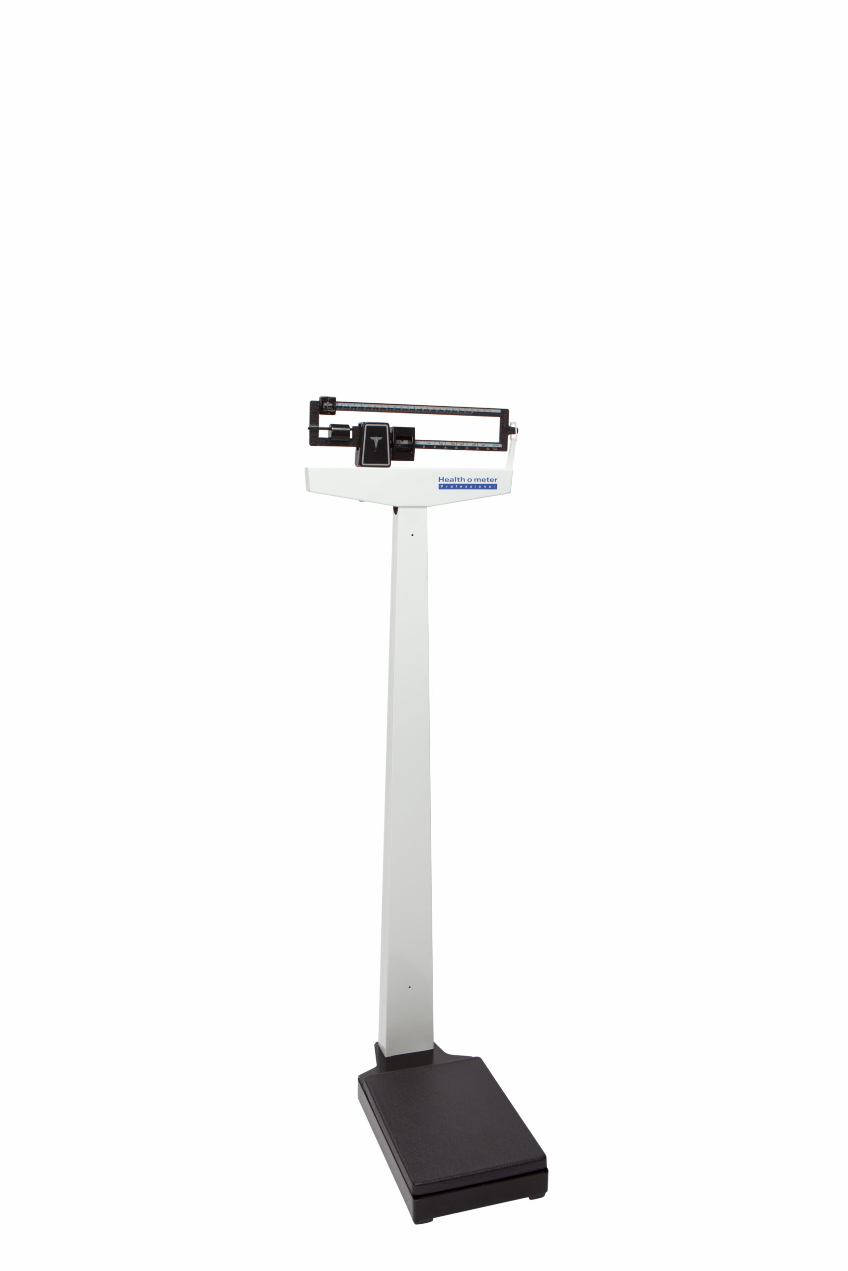 Health O Meter Professional 450KLWH Mechanical Beam Scale, Wheels Capacity: 500  lb/200kg, Graduation: ? lb/100g, Platform Dimension: 10?W x 14D,  Professional Dual Reading Height Rod: 23 - 84 (60cm - 213cm) 